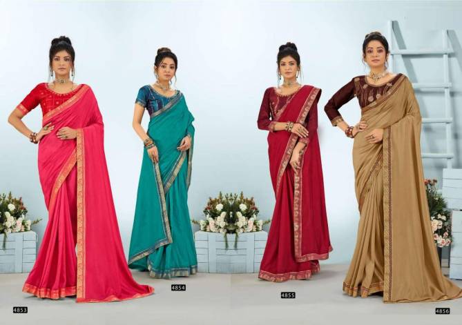 Jaimini Latest Designer Festive Wear Vichitra Silk Saree Collection